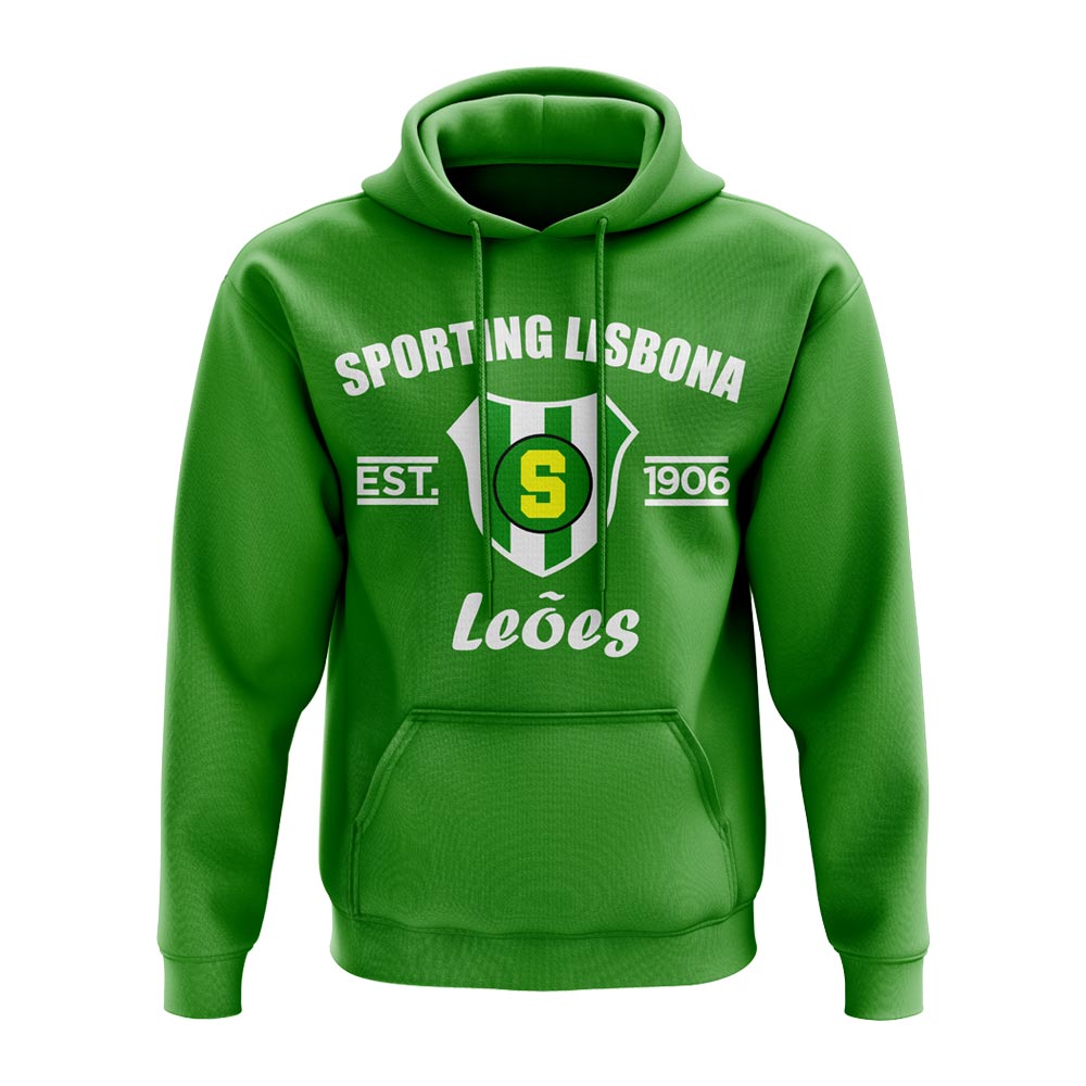 Click to view product details and reviews for Sporting Lisbon Established Hoody Green.