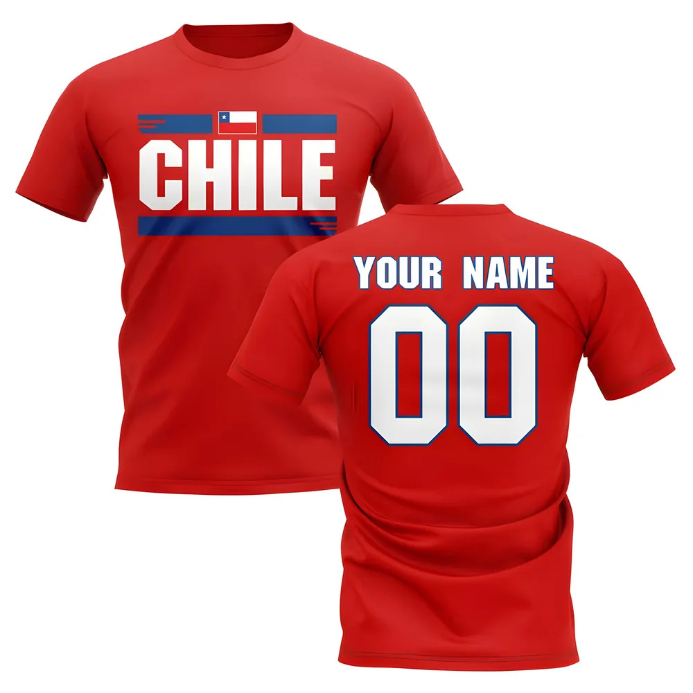 Click to view product details and reviews for Personalised Chile Fan Football T Shirt Red. Click to view product details and reviews for Personalised Chile Fan Football T Shirt Red.