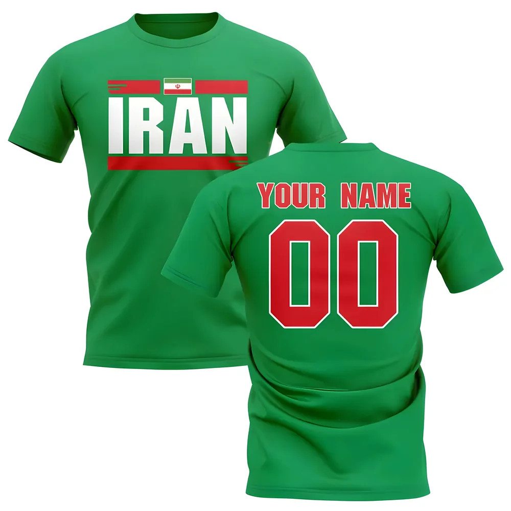 Click to view product details and reviews for Personalised Iran Fan Football T Shirt Green. Click to view product details and reviews for Personalised Iran Fan Football T Shirt Green.