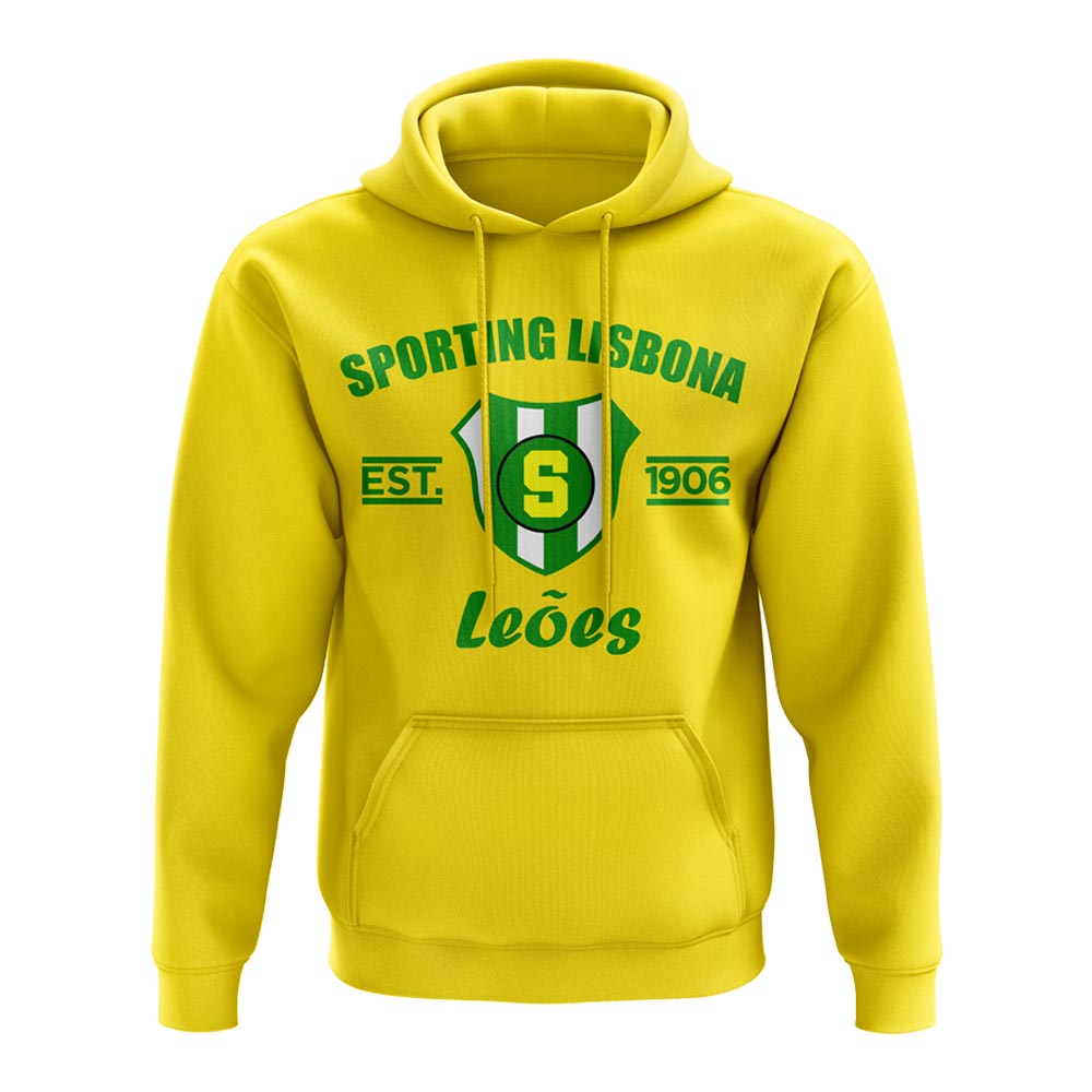 Click to view product details and reviews for Sporting Lisbon Established Hoody Yellow.