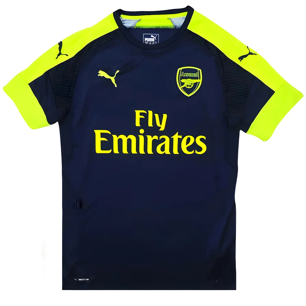 '16-'17 Arsenal Third Shirt ) (Mint) Polyester Made By: Puma Men's Navy Extra Small