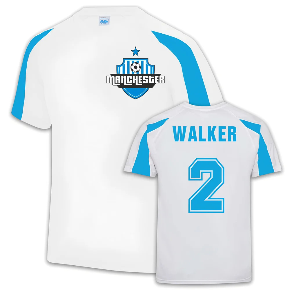 Manchester City Sports Training Jersey (Kyle Walker 2) Polyester Uksoccershop Men's White Medium