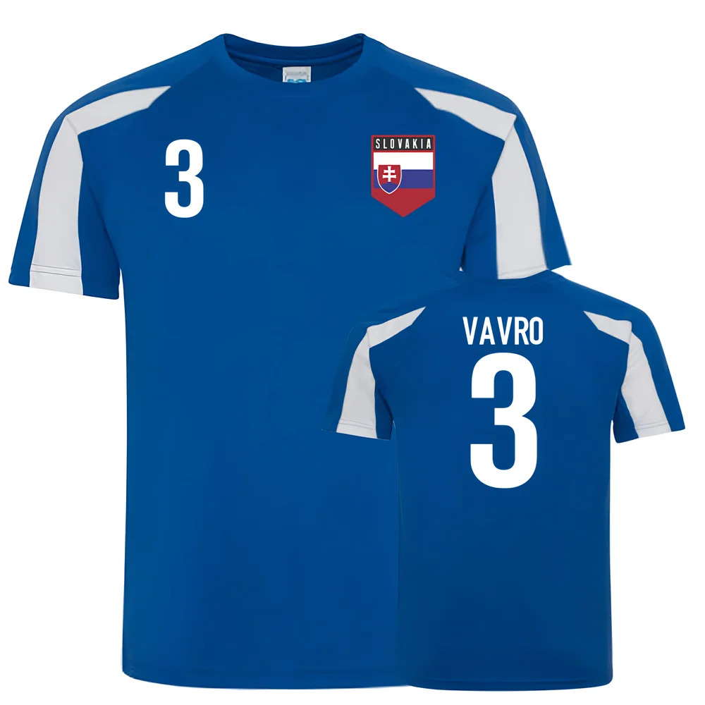 Slovakia Sports Training Jerseys (Vavro 3) Polyester Uksoccershop Men's Blue Large