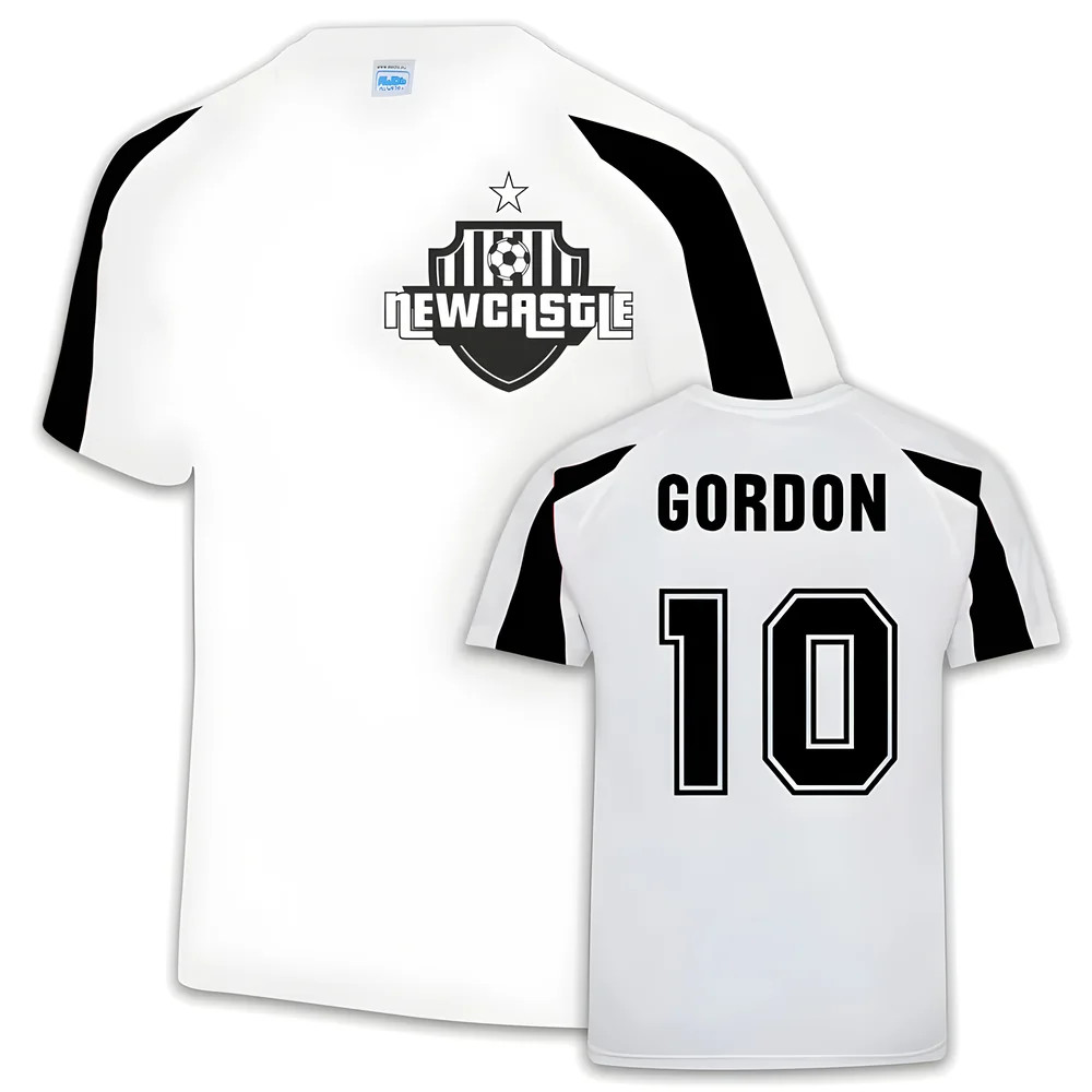 Newcastle Sports Training Jersey (Anthony Gordon 10) Polyester Uksoccershop Men's White Large