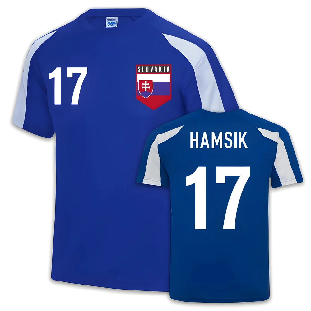 Slovakia Sports Jersey Training (Marek Hamsik 17) Polyester Uksoccershop Men's Blue Xxl