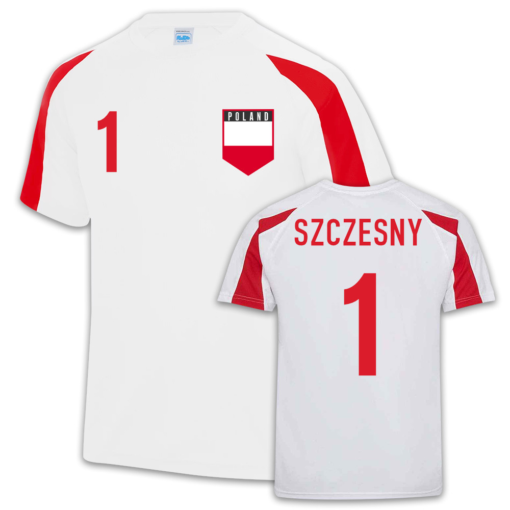 Poland Sports Jersey Training (Wojciech Szczesny 1) Polyester Uksoccershop Men's White Xxl