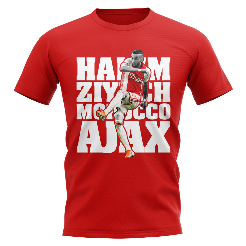 Hakim Ziyech Ajax T Shirt Red