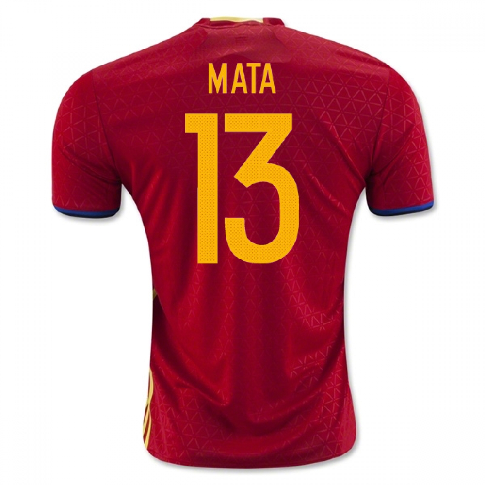 Click to view product details and reviews for 2016 2017 Spain Home Shirt Mata 13.