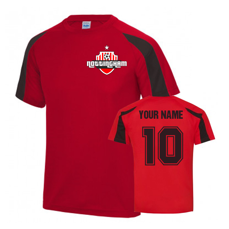 Click to view product details and reviews for Your Name Nottingham Forrest Sports Training Jersey Red.