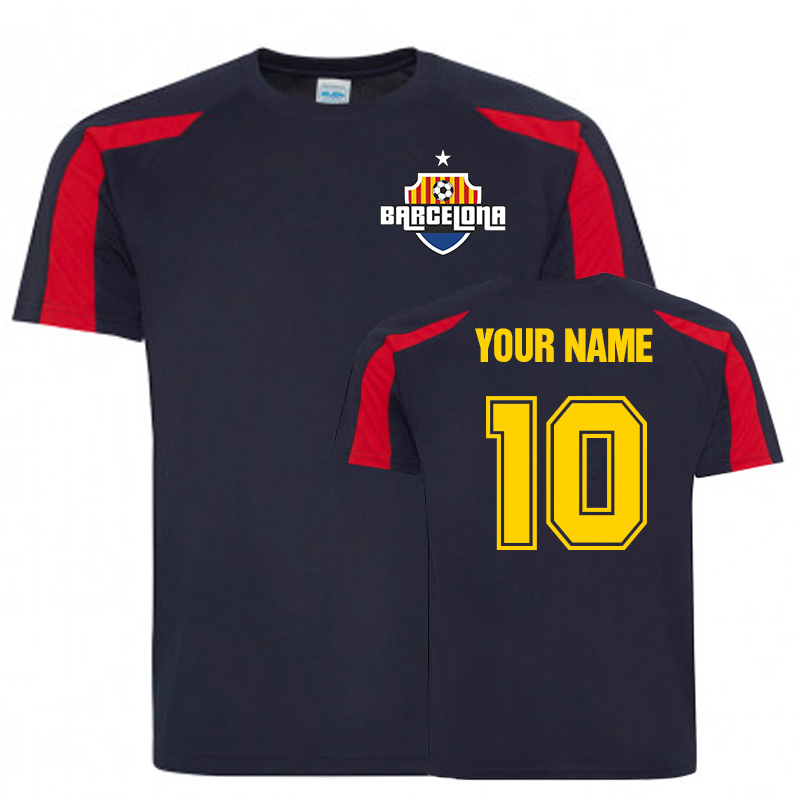 Click to view product details and reviews for Your Name Barcelona Sports Training Jersey Navy.