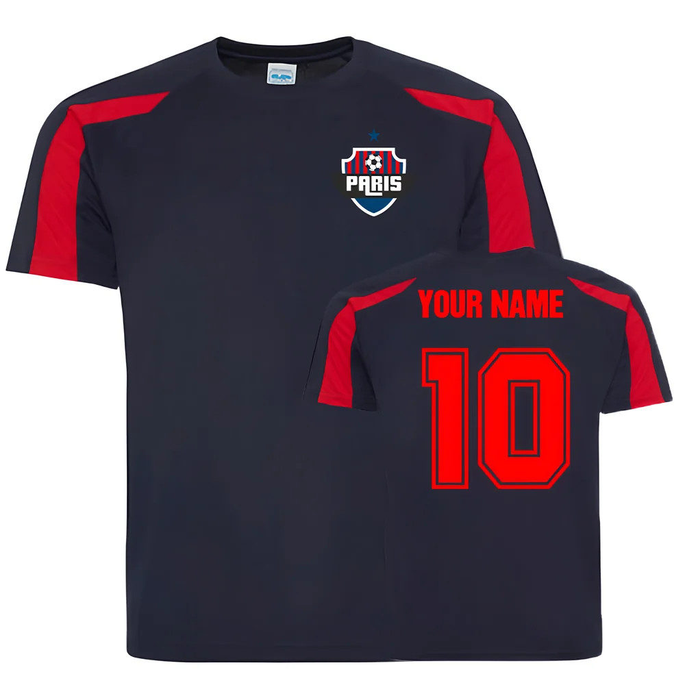 Your Name Psg Sports Training Jersey (Navy) Polyester Uksoccershop Men's Navy Small