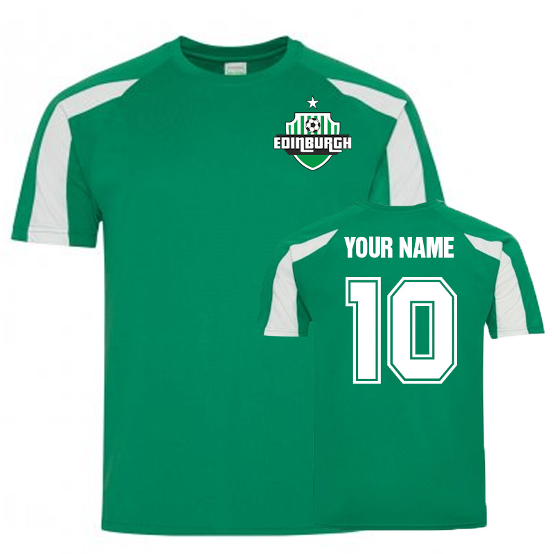 Click to view product details and reviews for Your Name Hibernian Sports Training Jersey Green.