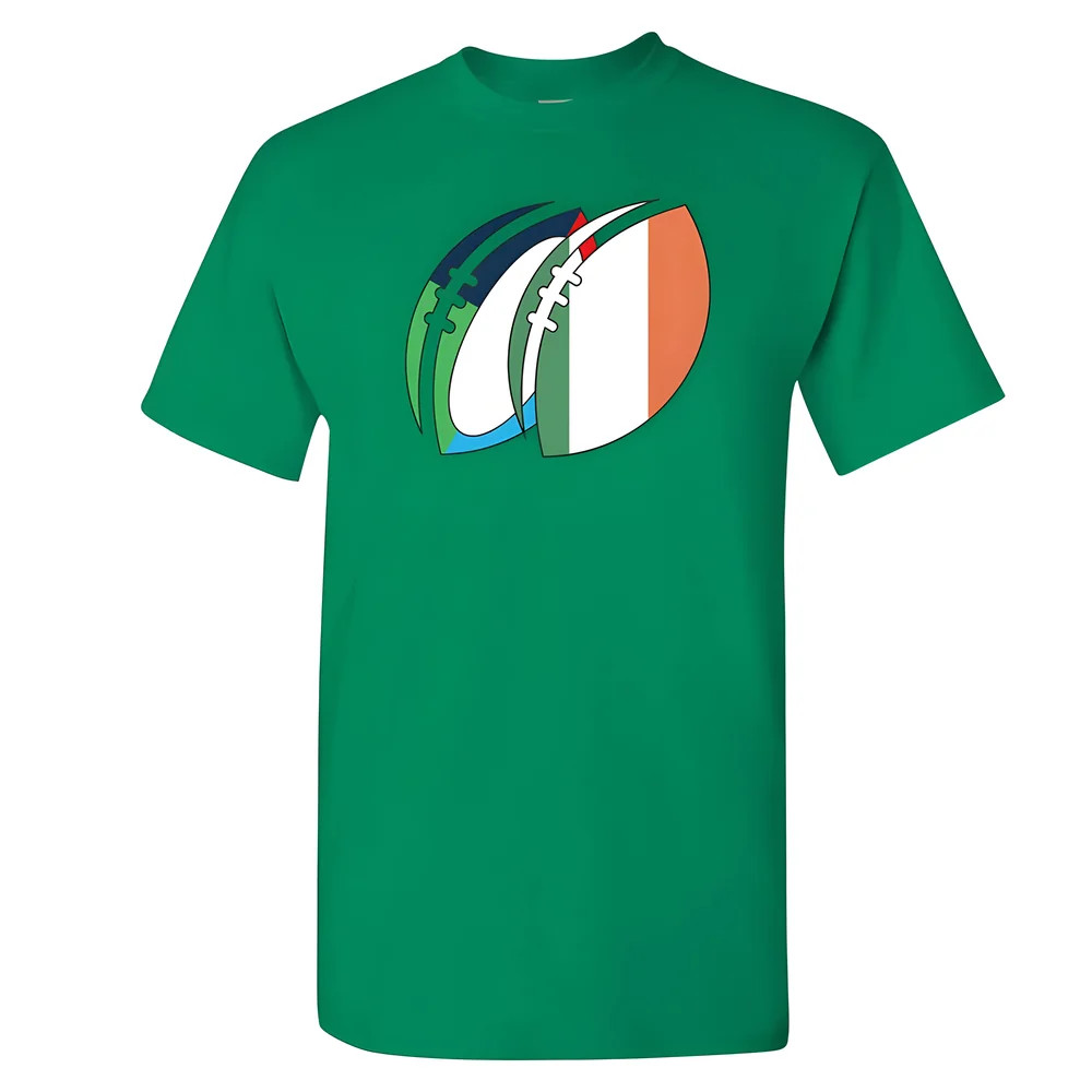 Ireland Rugby Ball T-Shirt Polyester Uksoccershop Men's Green Xxl