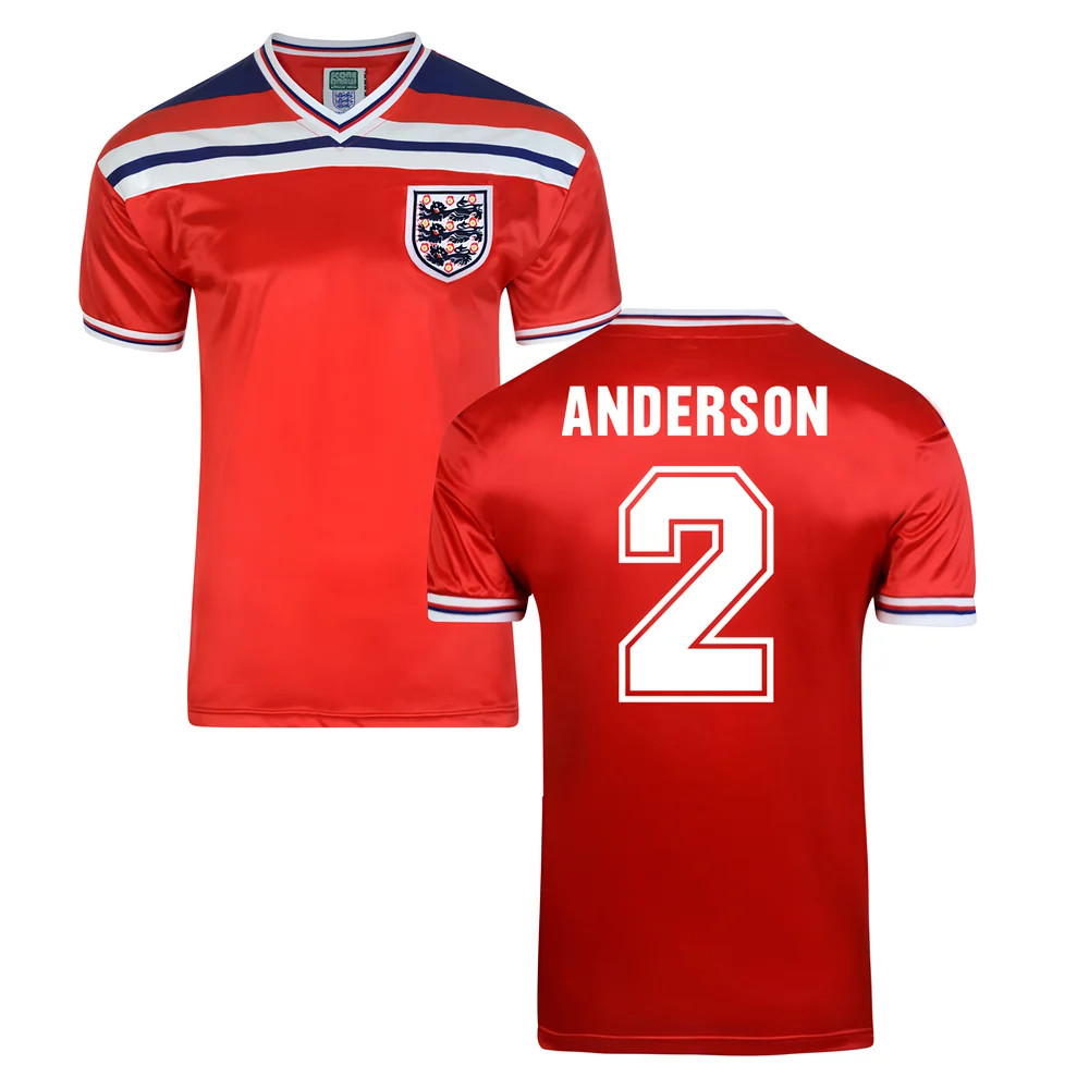 Click to view product details and reviews for Score Draw England World Cup 1982 Away Shirt Anderson 2. Click to view product details and reviews for Score Draw England World Cup 1982 Away Shirt Anderson 2.