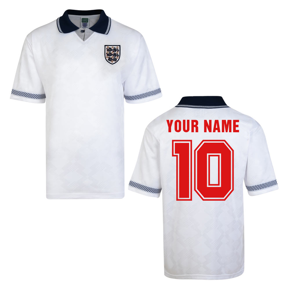 Click to view product details and reviews for Score Draw England World Cup 1990 Home Shirt Your Name. Click to view product details and reviews for Score Draw England World Cup 1990 Home Shirt Your Name.
