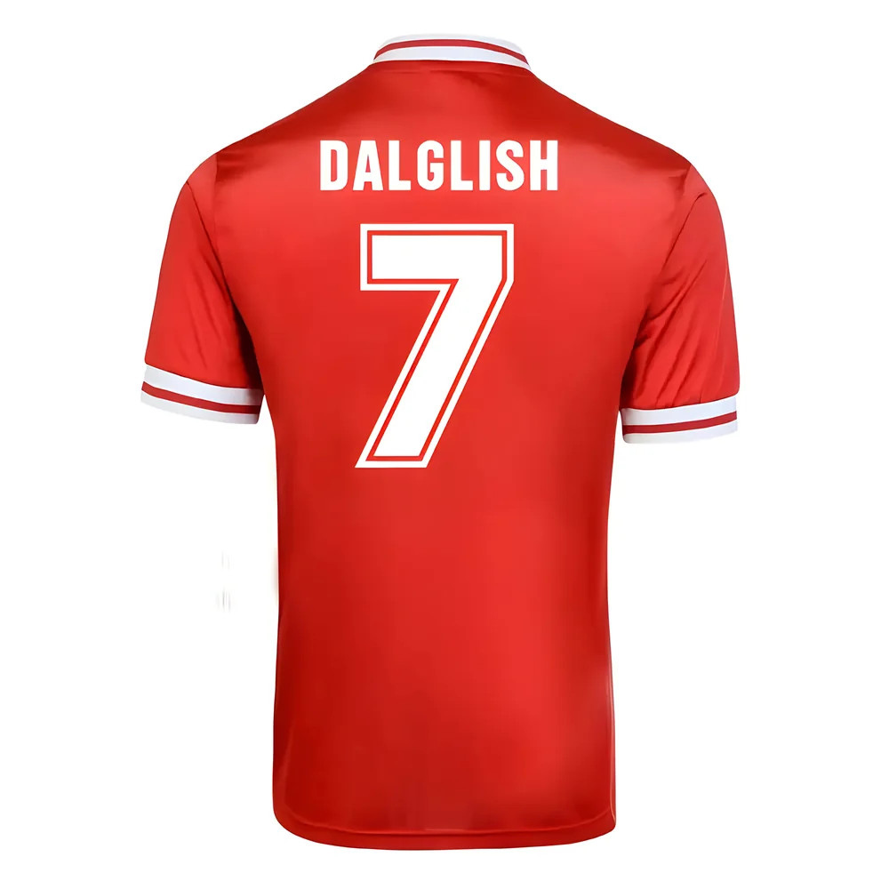 Score Draw Liverpool 1982 Home Shirt (Dalglish 7) Polyester Men's Red Xxl