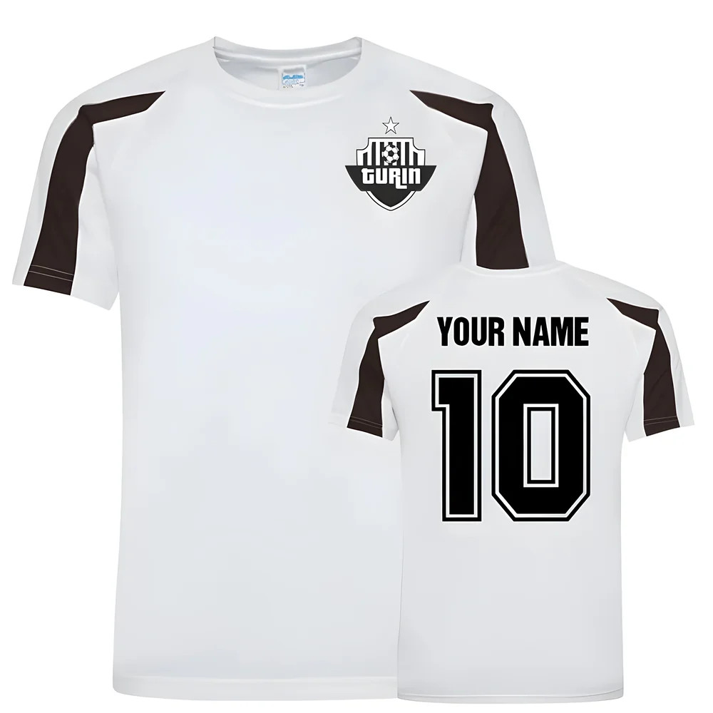 Your Name Juventus Sports Training Jersey (White) Polyester Uksoccershop Men's White Medium