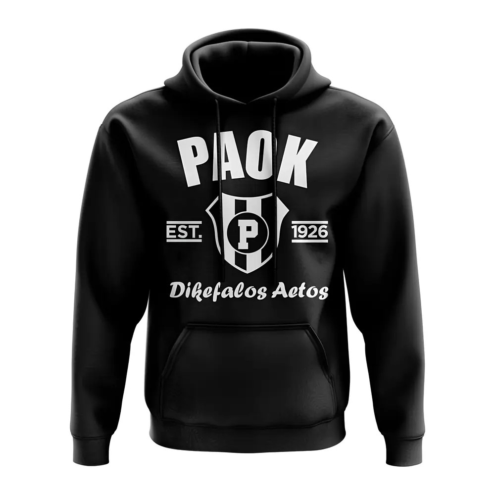 Click to view product details and reviews for Paok Established Hoody Black. Click to view product details and reviews for Paok Established Hoody Black.