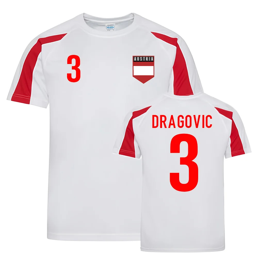 Aleksandar Dragovic Austria Sports Training Jersey (White-) Polyester Uksoccershop Men's Red Xxl