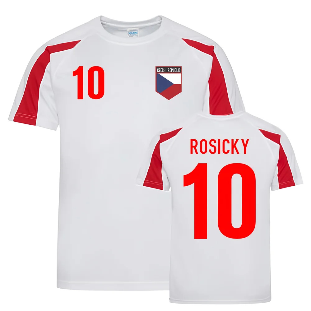 Tomas Rosicky Czech Republic Sports Training Jersey (White-) Polyester Uksoccershop Men's Red Extra Large
