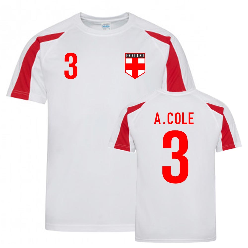 Click to view product details and reviews for Ashley Cole England Sports Training Jersey White Red.