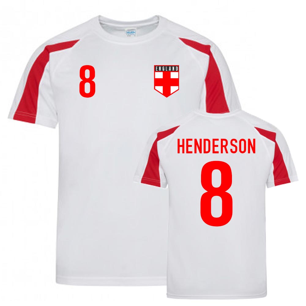 Click to view product details and reviews for Jordan Henderson England Sports Training Jersey White Red.