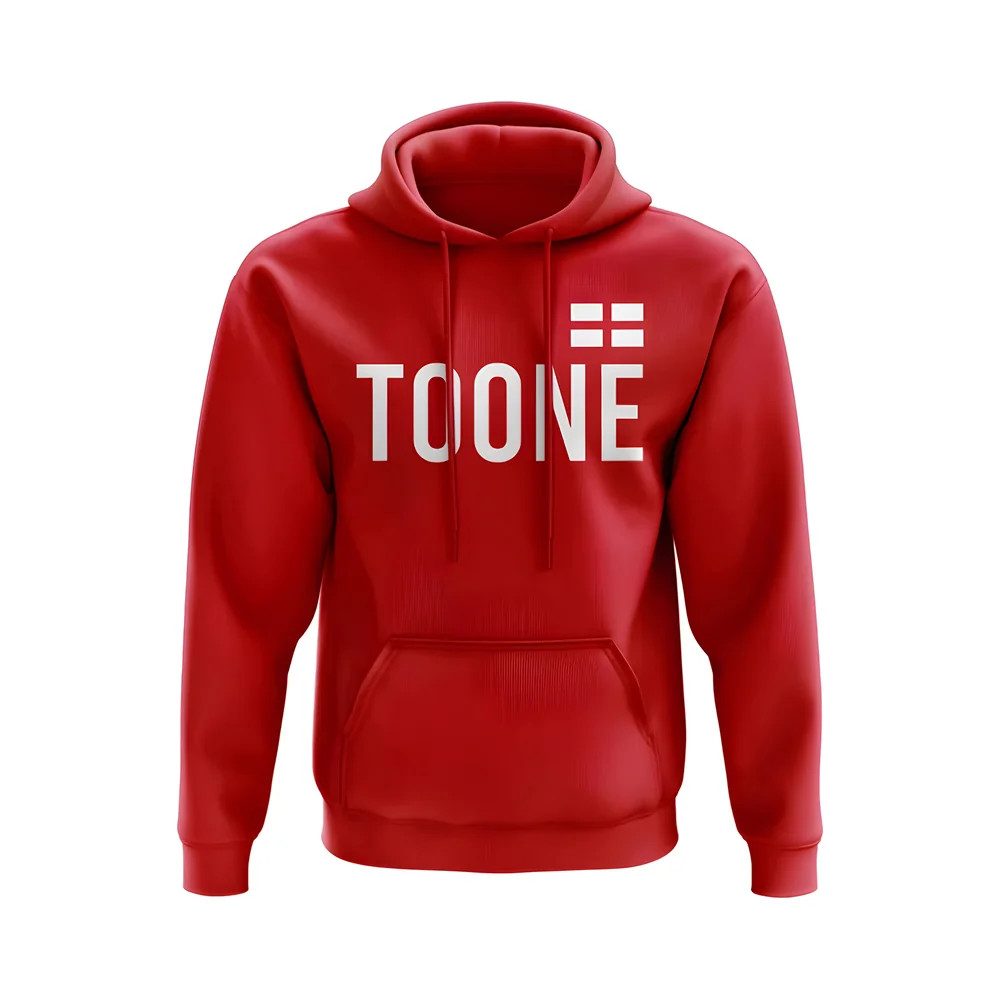 Ella Toone England Name Hoody (Red) Polyester Uksoccershop Men's Red Extra Small