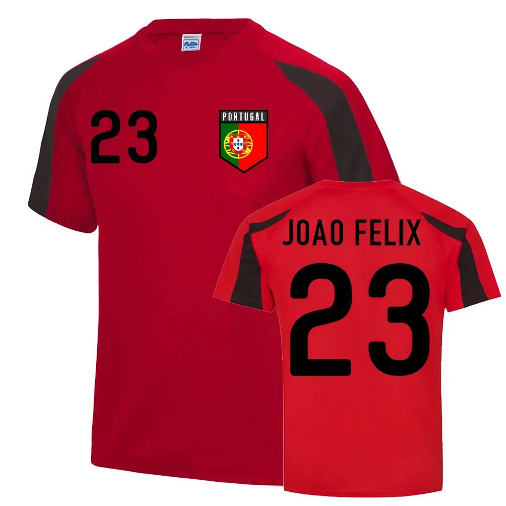 Click to view product details and reviews for Joao Felix Portugal Sports Training Jersey Red Black.