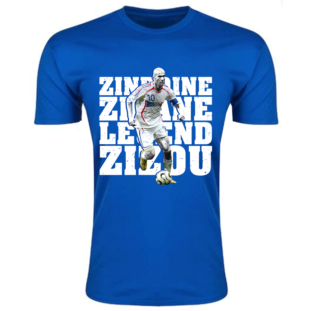 Click to view product details and reviews for Zinedine Zidane France Legend T Shirt Blue Kids.