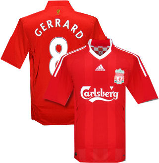 Steven Gerrard Liverpool home shirt