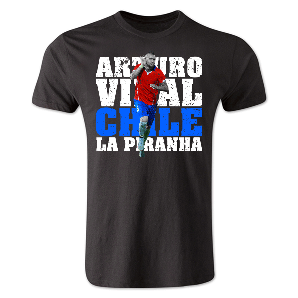 Click to view product details and reviews for Arturo Vidal Chile Player T Shirt Black Kids. Click to view product details and reviews for Arturo Vidal Chile Player T Shirt Black Kids.