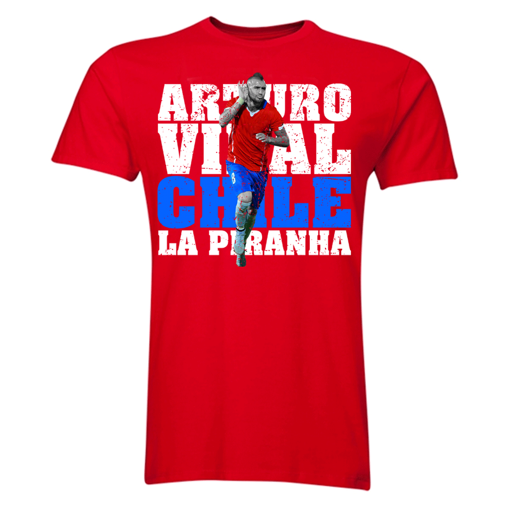 Click to view product details and reviews for Arturo Vidal Chile Player T Shirt Red. Click to view product details and reviews for Arturo Vidal Chile Player T Shirt Red.