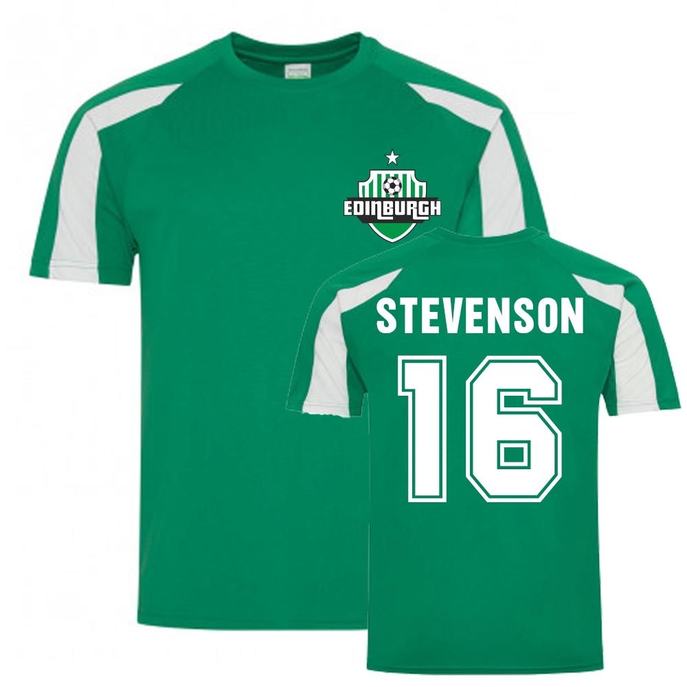 Click to view product details and reviews for Lewis Stevenson Hibs Sports Training Jersey Green.