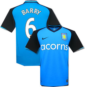 Gareth Barry Aston Villa away shirt