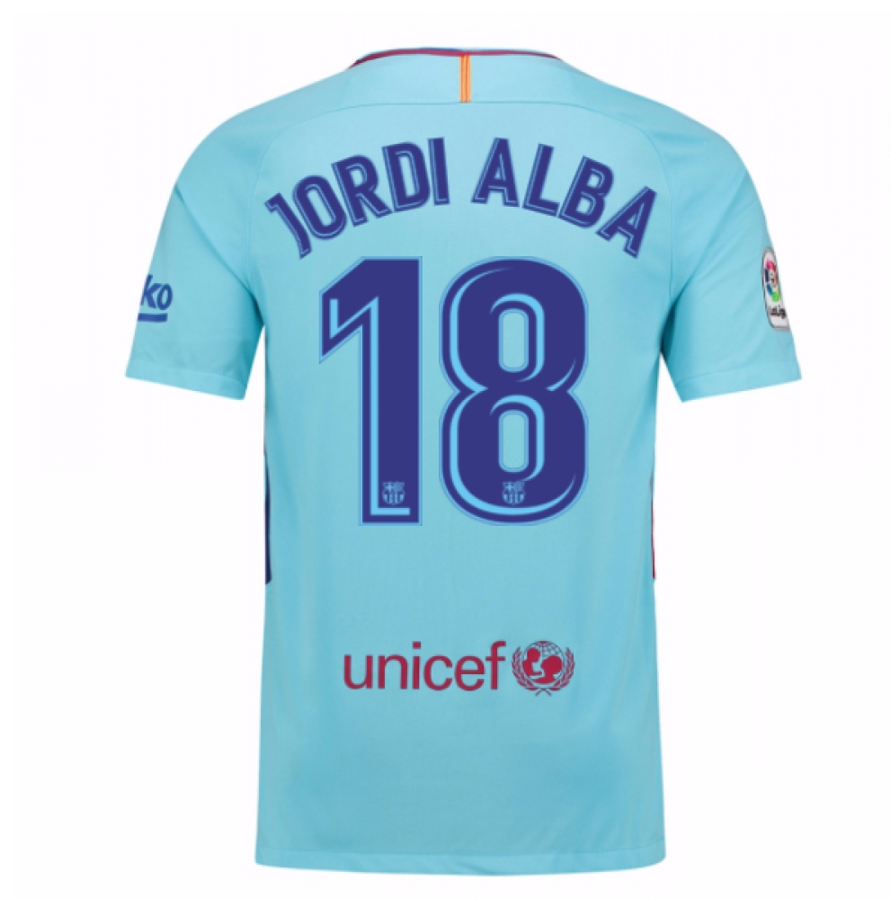 Click to view product details and reviews for 2017 2018 Barcelona Away Shirt Jordi Alba 18 Kids. Click to view product details and reviews for 2017 2018 Barcelona Away Shirt Jordi Alba 18 Kids.