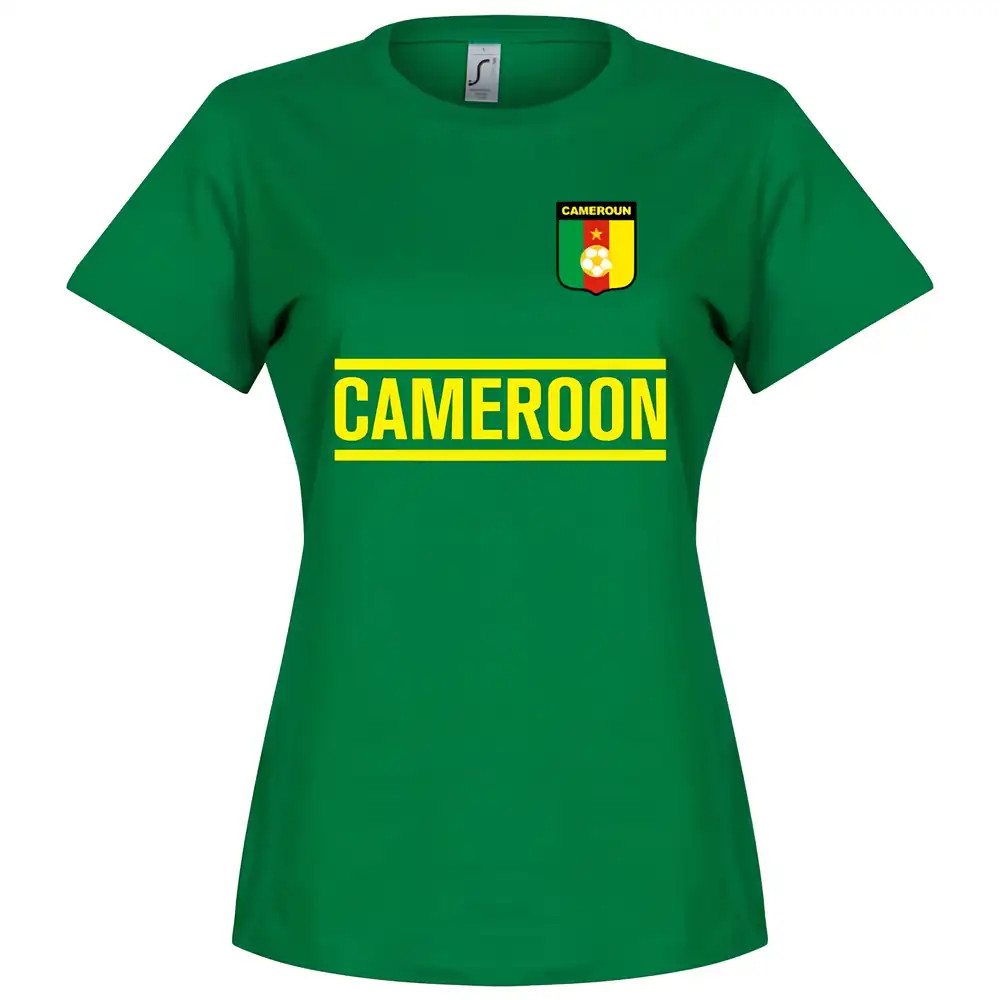 Cameroon Team Wo T-Shirt - Polyester Made By: Soccer Tees Men's Green Xxl