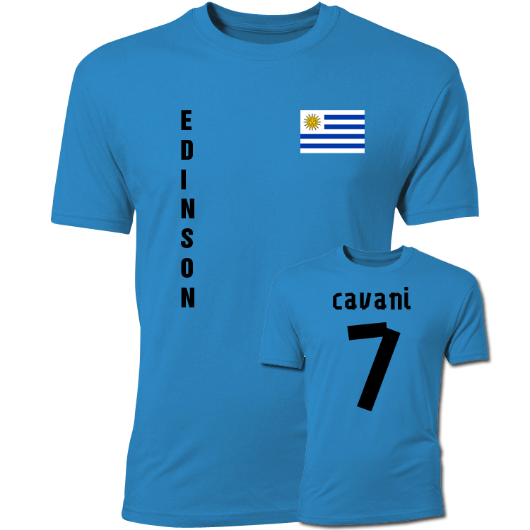 Click to view product details and reviews for Edinson Cavani Uruguay Flag T Shirt Blue.