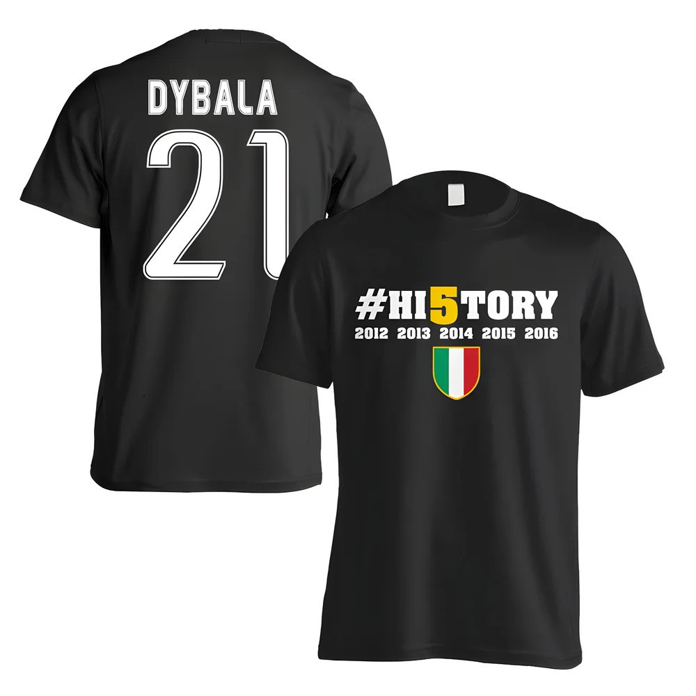 Click to view product details and reviews for Juventus History Winners T Shirt Dybala 21 Black Kids.