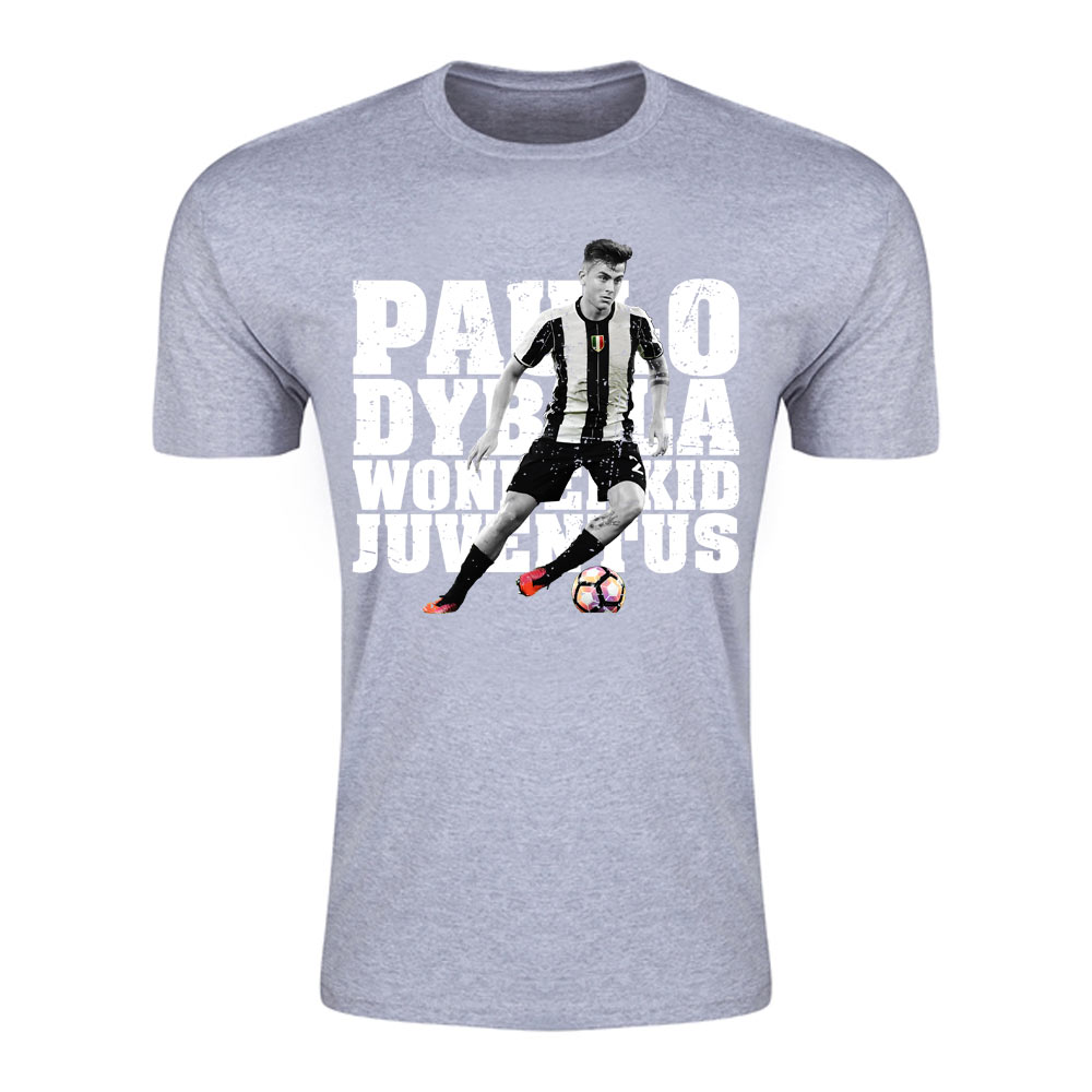 Click to view product details and reviews for Paulo Dybala Juventus Wonderkid T Shirt Grey.