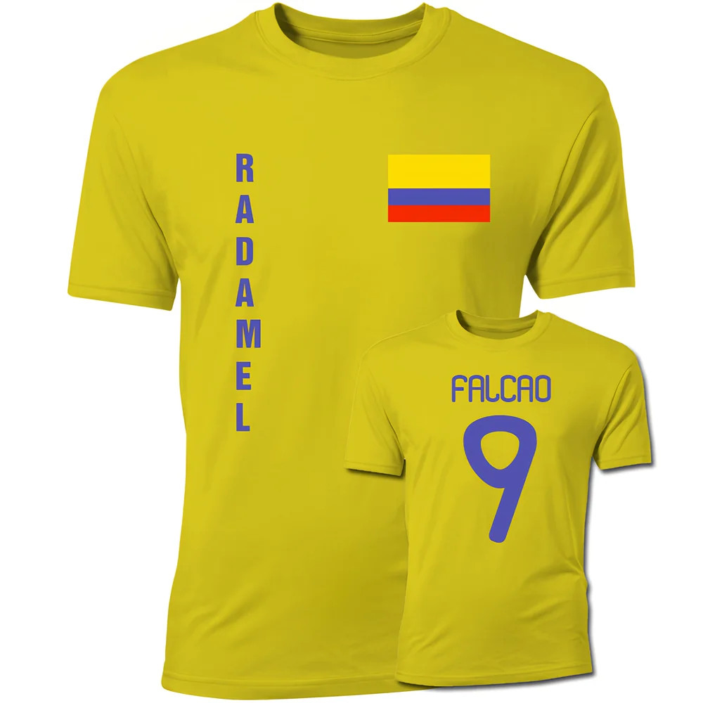Click to view product details and reviews for Radamel Falcao Colombia Flag T Shirt Yellow. Click to view product details and reviews for Radamel Falcao Colombia Flag T Shirt Yellow.