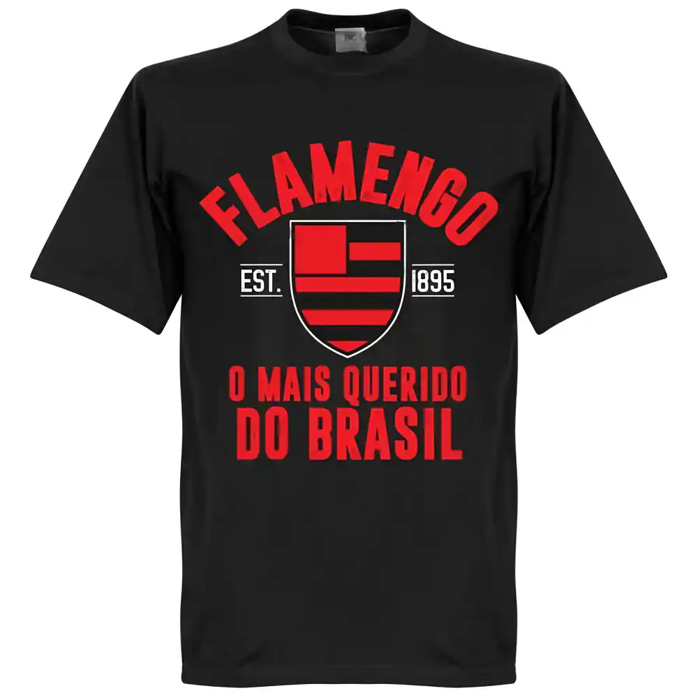 Flago Established T-Shirt - Polyester Made By: Soccer Tees Men's Black 4XL