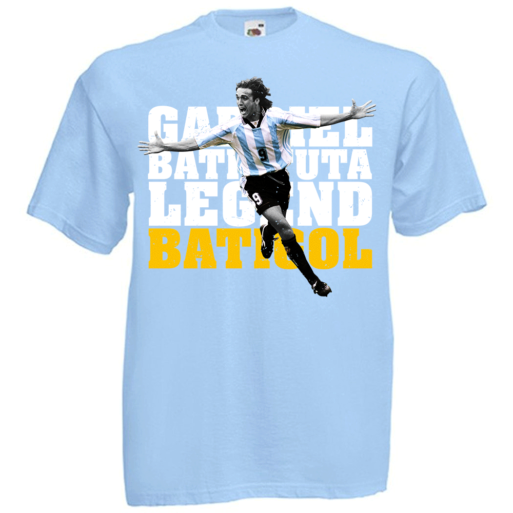 Click to view product details and reviews for Gabriel Batistuta Argentina Legend T Shirt Sky.