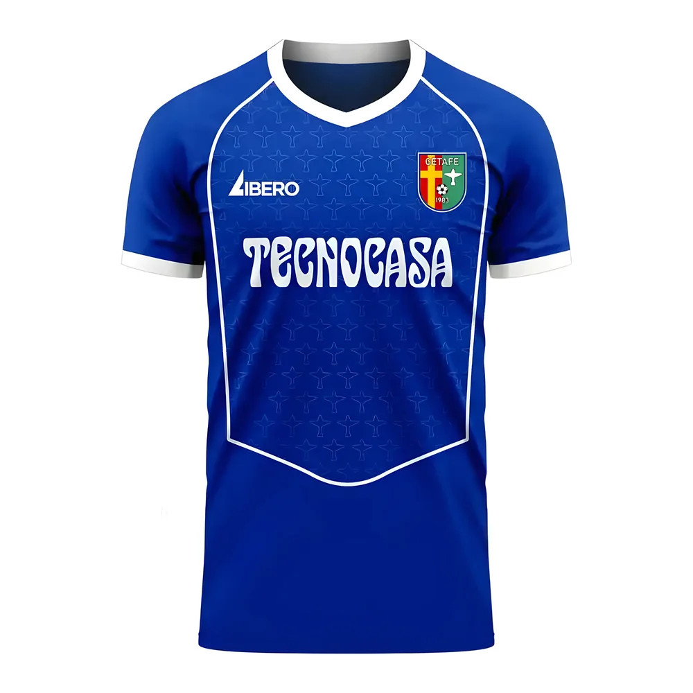'25-'26 Getafe Home Concept Shirt (Libero) Polyester Made By: Libero Sportswear Men's Blue Extra Large