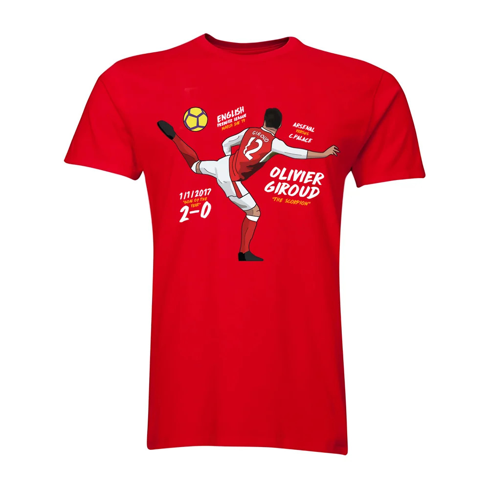 Click to view product details and reviews for Olivier Giroud The Scorpion T Shirt Red.