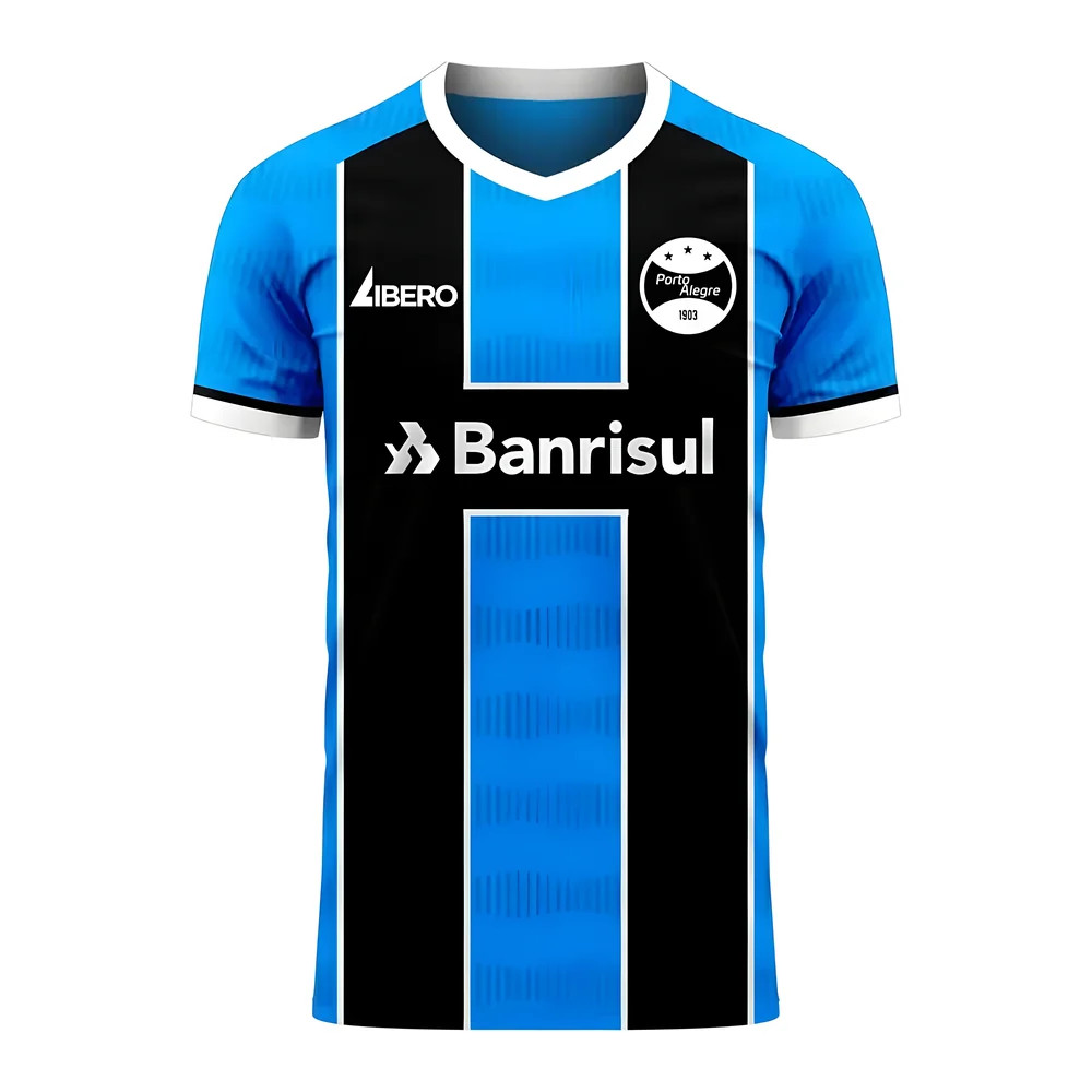 '25-'26 Gremio Home Concept Football Kit (Libero) Polyester Made By: Libero Sportswear Men's Blue 3XL