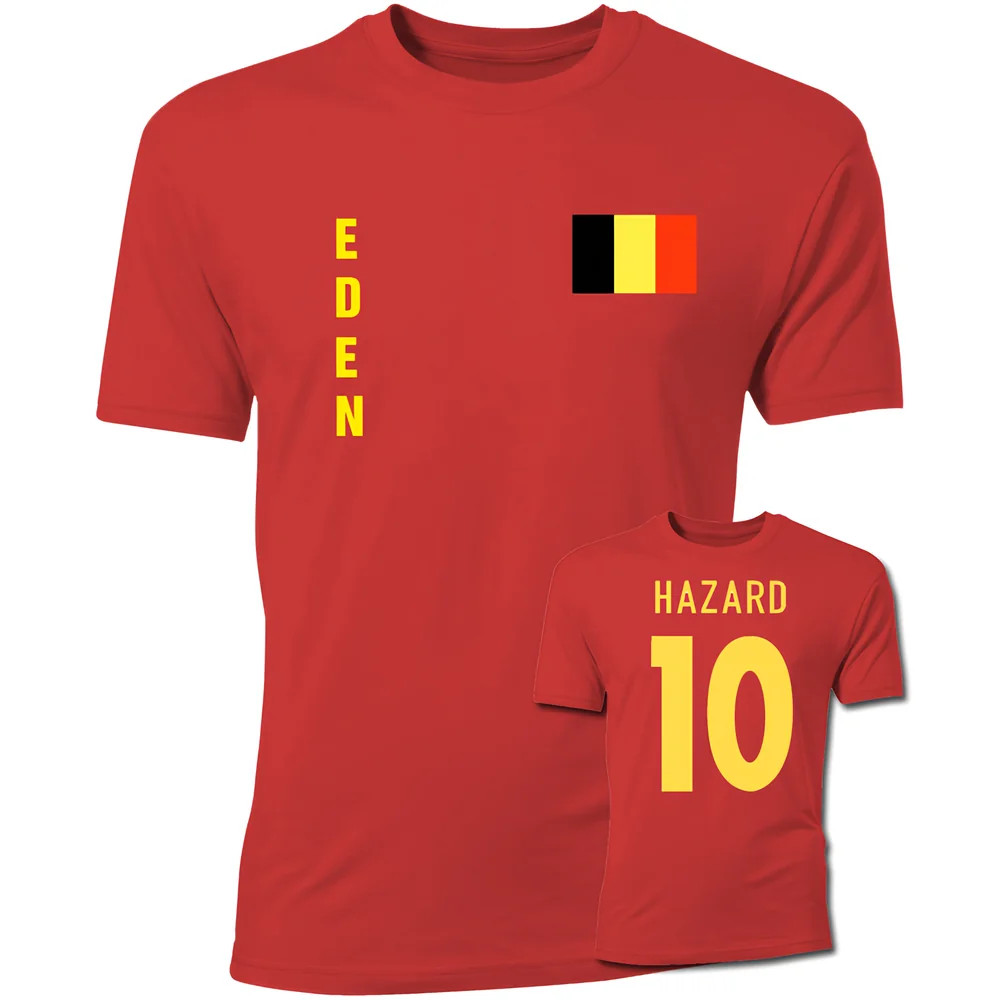 Click to view product details and reviews for Eden Hazard Belgium Flag T Shirt Red.