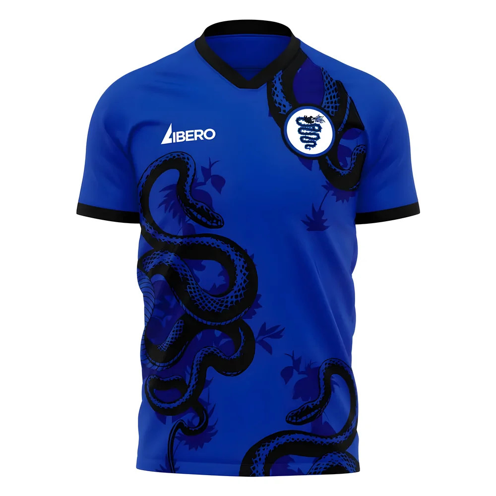 '25-'26 Inter Training Concept Football Kit (Libero) Polyester Inter Milan Made By: Libero Sportswear Men's Blue 4XL