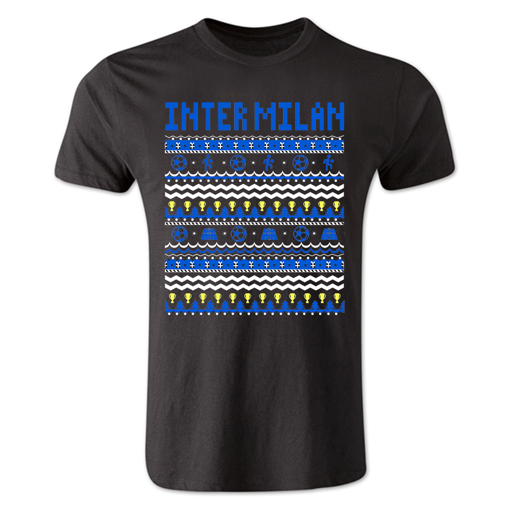 Click to view product details and reviews for Inter Milan Christmas T Shirt Black.