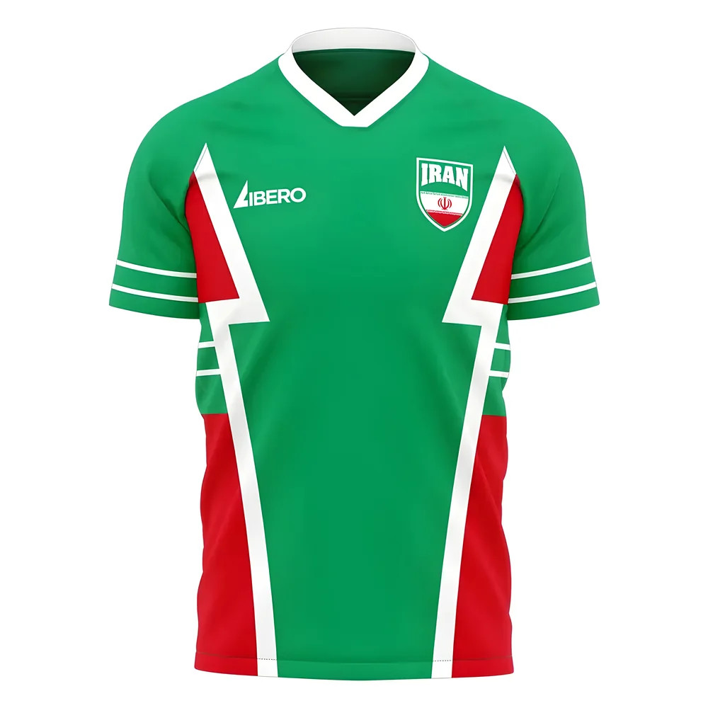 '25-'26 Iran Away Concept Football Kit (Libero) Polyester Made By: Libero Sportswear Men's Green 4XL