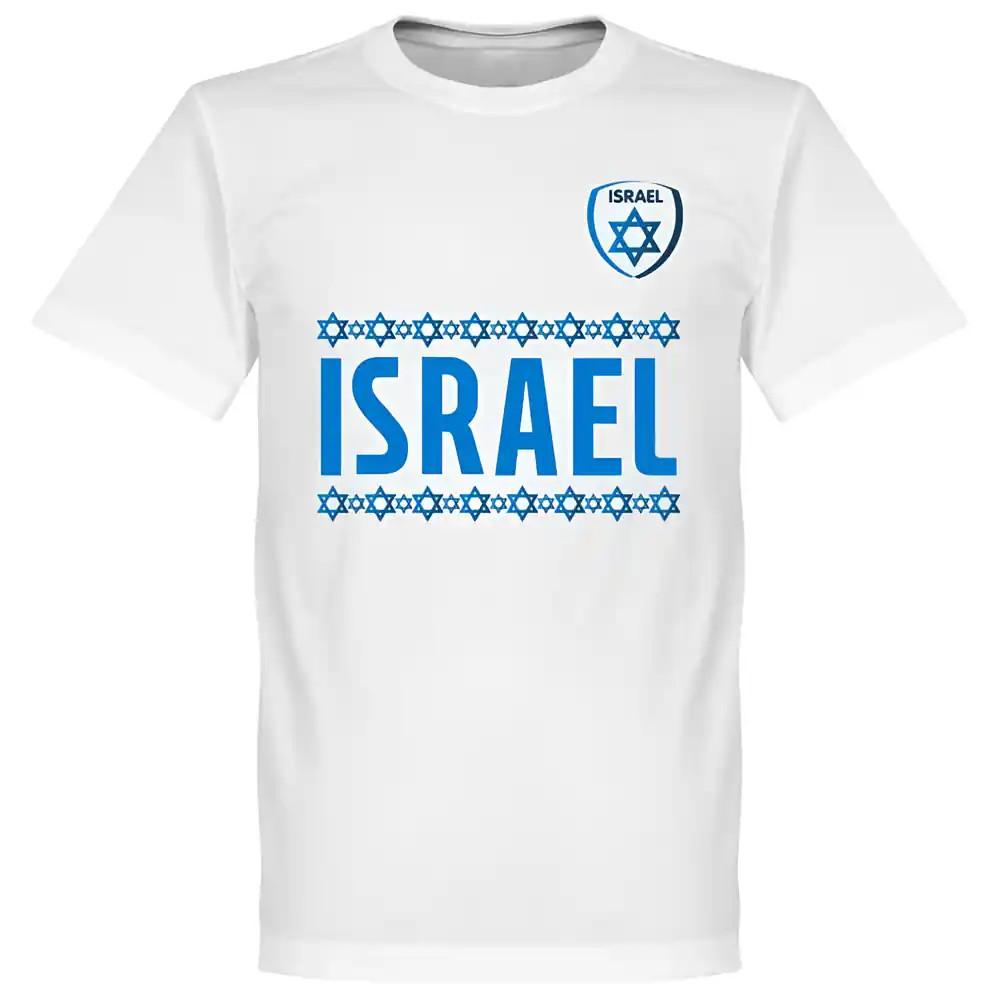 Israel Team T-Shirt - Polyester Bulgaria Made By: Soccer Tees Men's White Xxl